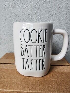 Rae Dunn Cookie Batter Taster Signature Handwritten Style Ceramic Mug